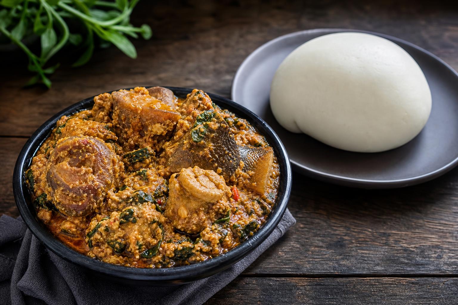 Egusi & Pounded Yam